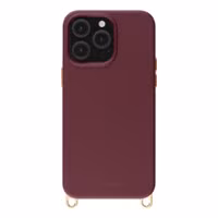 Selencia Coque arrière Rivièra avec MagSafe avec crochets amovibles Apple iPhone 14 Pro - Bold Burgundy