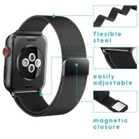 imoshion Bracelet milanais montre multipack Apple Watch | 38/40/41/42 mm - Noir & Rose