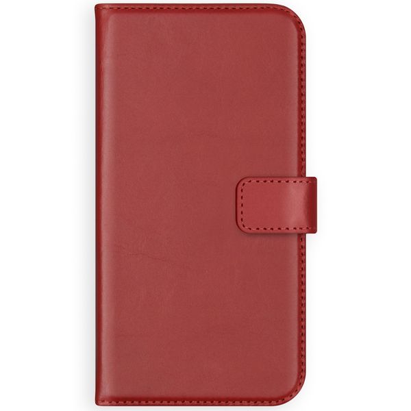 Selencia Étui portefeuille en cuir véritable Samsung Galaxy S21 Plus - Rouge