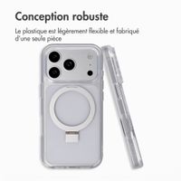 Accezz Coque Ring Stand avec MagSafe Apple iPhone 18 Pro Max / 17 Pro Max - Transparent