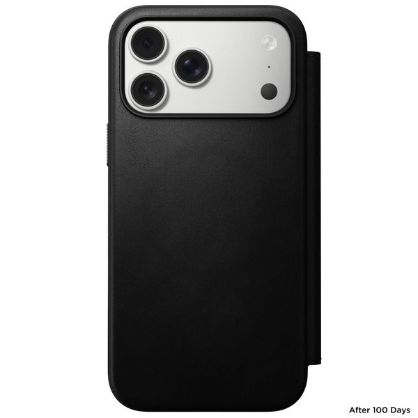 Nomad Étui de télephone portefeuille Modern Leather Folio Apple iPhone 17 Pro Max - Noir