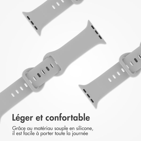 imoshion Bracelet en silicone⁺ Apple Watch | 44/45/46/49 mm - Taille M/L - Fog