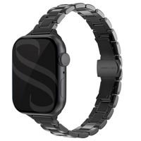 Selencia Bracelet à maillons fin en acier Apple Watch | 38/40/41/42 mm - Noir
