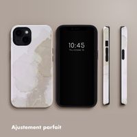 Selencia Coque arrière Vivid avec MagSafe Apple iPhone 14 - Marble Light Brown