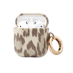 Selencia Coque Sabi motif panthère  Apple Airpods 1 / 2 - Soft Ivory