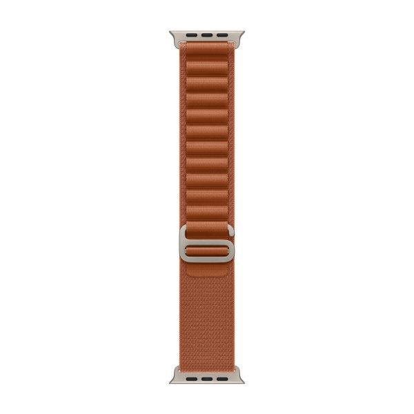 Apple Bracelet Alpine Loop Apple Watch | 44/45/46/49 mm - Taille L - Terracotta / Natural Titanium