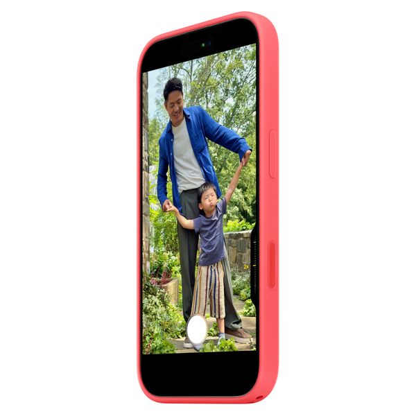 Apple Coque en silicone avec MagSafe Apple iPhone 17 - Bright Guava