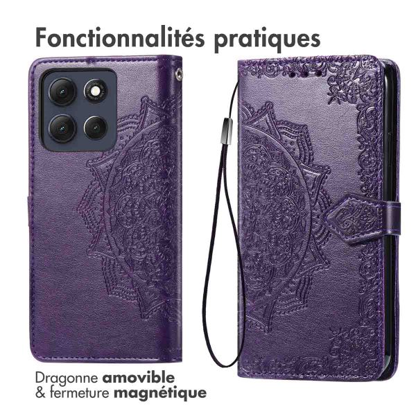 imoshion Etui de télephone Mandala Motorola Moto G86 - Violet