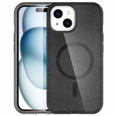imoshion Coque Pailletée avec MagSafe Apple iPhone 15 - Glitter Noir