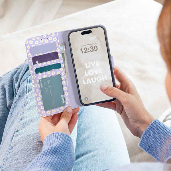 imoshion Étui de télephone portefeuille Design Samsung Galaxy A20e - White Daisy