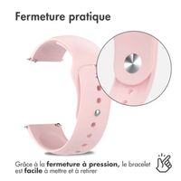 imoshion Bracelet sport en silicone  - Connexion universelle 20 mm - Rose