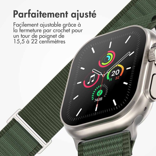 imoshion Bracelet en nylon Alpine Apple Watch | 38/40/41/42 mm - Vert