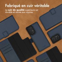 Accezz Premium Leather 2 in 1 Wallet Bookcase Samsung Galaxy A53 - Bleu foncé