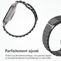 Accezz Bracelet en nylon Alpine Samsung Galaxy Watch 9 (40/44mm) / Watch 8 (40/44mm) / Classic (46mm) - Dark Grey