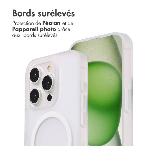 imoshion Coque Color Guard avec MagSafe Apple iPhone 15 Pro - Blanc