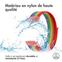 imoshion Bracelet en nylon Fitbit Charge 5 - Taille L - Rainbow