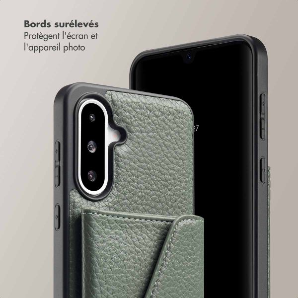 Selencia Coque de télephone Sera avec cordon et porte-cartes enveloppe Samsung Galaxy A36 / A56 - Sage Green