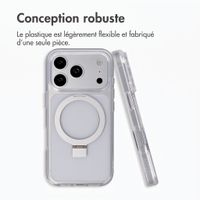 Accezz Coque Ring Stand avec MagSafe Apple iPhone 18 Pro / 17 Pro - Transparent