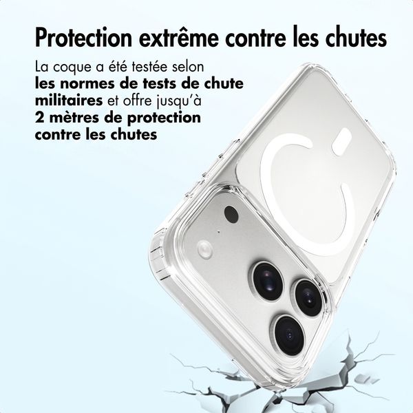 Accezz Coque arrière Xtreme Impact avec MagSafe Apple iPhone 18 Pro / 17 Pro - Transparent