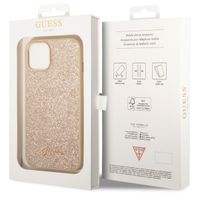 Guess Coque Glitter Flakes Apple iPhone 14 - Doré