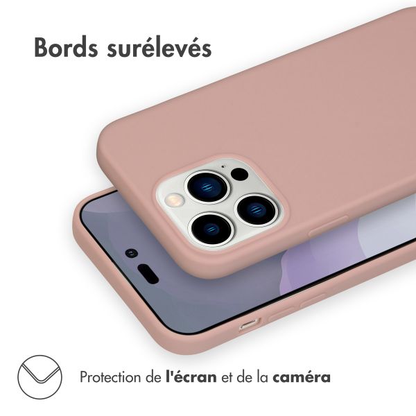 imoshion Coque Couleur Apple iPhone 14 Pro Max - Dusty Pink