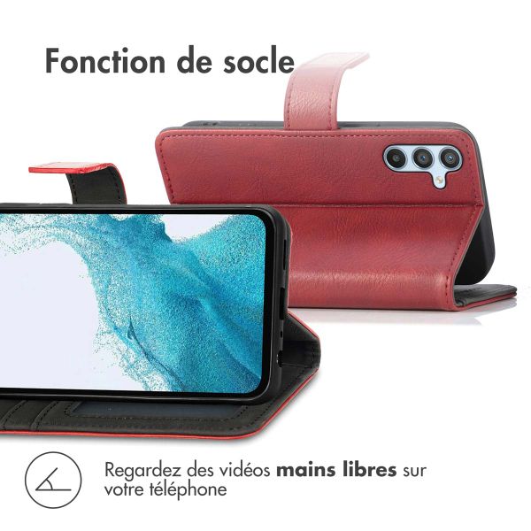 imoshion Étui de télephone portefeuille de luxe Samsung Galaxy A54 (5G) - Rouge