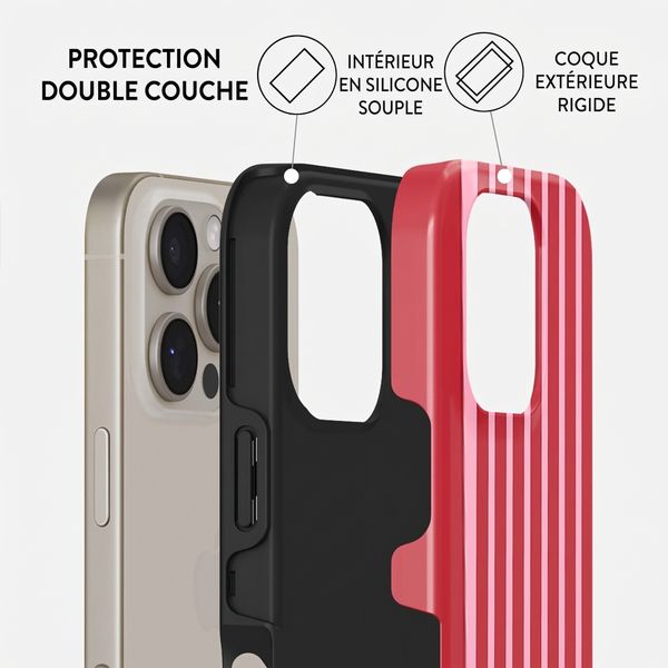 Burga Coque Tough MagSafe Apple iPhone 16 Pro - Strawberry Jam
