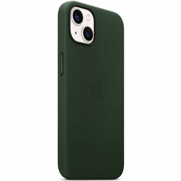 Apple Coque Leather MagSafe Apple iPhone 13 - Sequoia Green