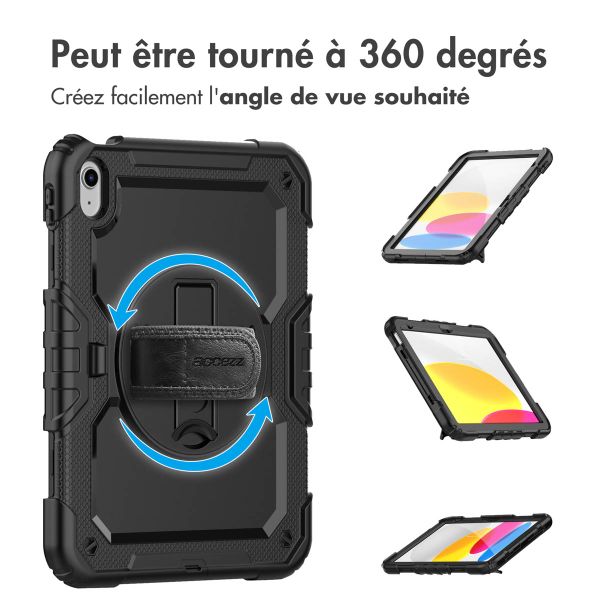 Accezz Coque arrière Defender XT Apple iPad 11 (2025) 11 pouces A16 / iPad 10 (2022) 10.9 pouces - Noir
