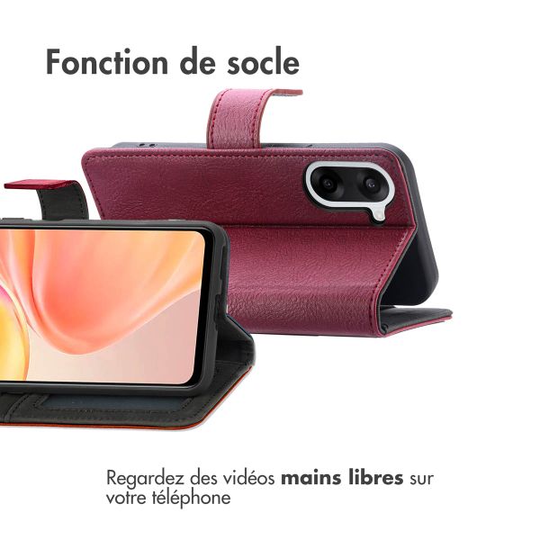 imoshion Étui de télephone portefeuille de luxe OnePlus Nord CE5 - Bordeaux