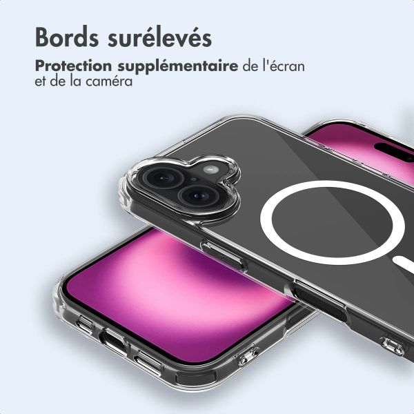 imoshion Coque arrière de protection avec MagSafe Apple iPhone 16 Plus - Transparent