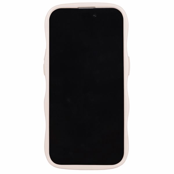 Holdit Coque Wavy Apple iPhone 15 Pro Max - Transparent / Light Beige