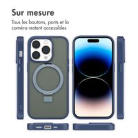 Accezz Coque Ring Stand avec MagSafe Apple iPhone 14 Pro - Bleu