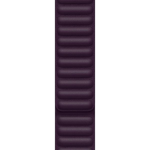 Apple Bracelet Leather Link Apple Watch | 44/45/46/49 mm - Taille M/L - Dark Cherry