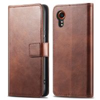 imoshion Étui de télephone portefeuille de luxe Samsung Galaxy Xcover 7 - Marron foncé