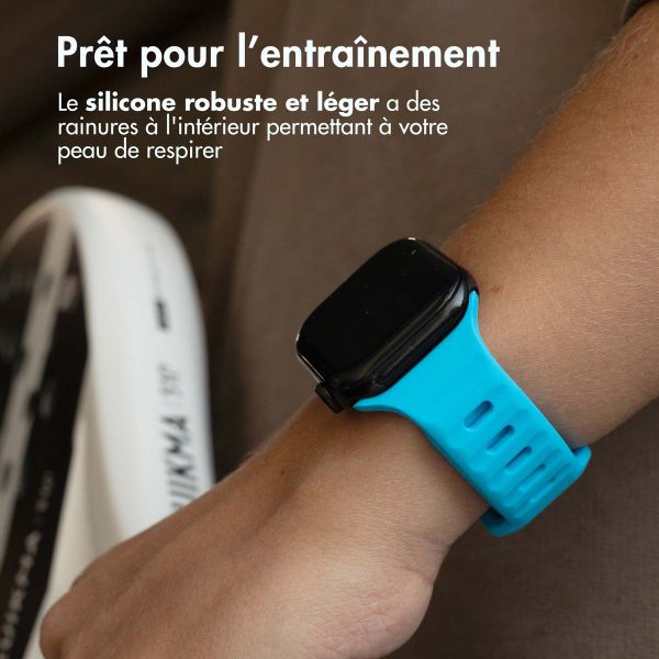 imoshion Bracelet Active Sport en silicone Apple Watch | 44/45/46/49 mm - Bleu
