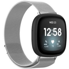 imoshion Bracelet magnétique milanais Fitbit Versa 4/ 3 / Sense (2) - Argent