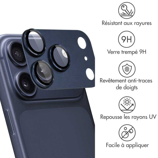 imoshion Protection Caméra en verre trempé 2 Pack Apple Apple iPhone 17 Pro Max - Deep Blue