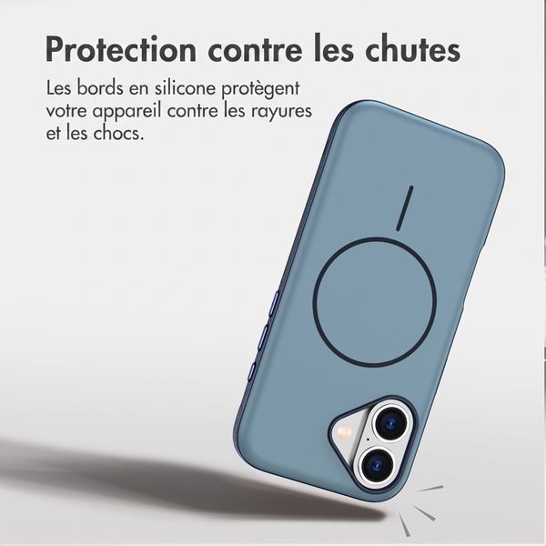 imoshion Coque arrière Color avec Thin MagSafe Ring Apple iPhone 17 - Bleu foncé