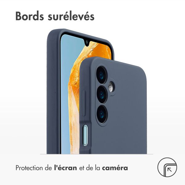 Accezz Coque Liquid Silicone Samsung Galaxy A16 - Bleu foncé