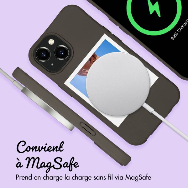 Coque Color MagSafe avec cordon amovible et photo et/ou texte personnalisés Apple iPhone 15 - Polaroid