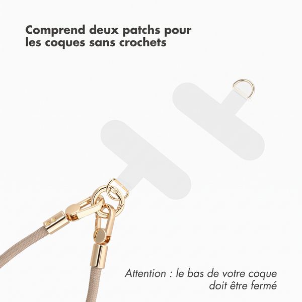 Selencia Bracelet universel avec 2 crochets - Beige