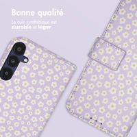 imoshion Étui de télephone portefeuille Design Samsung Galaxy A55 - White Daisy