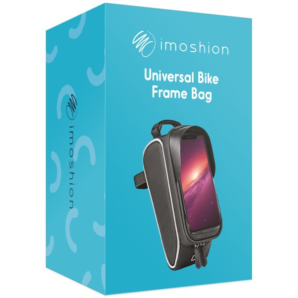 imoshion Support de téléphone pour vélo avec pochette - Cadre de vélo - Universel - Noir
