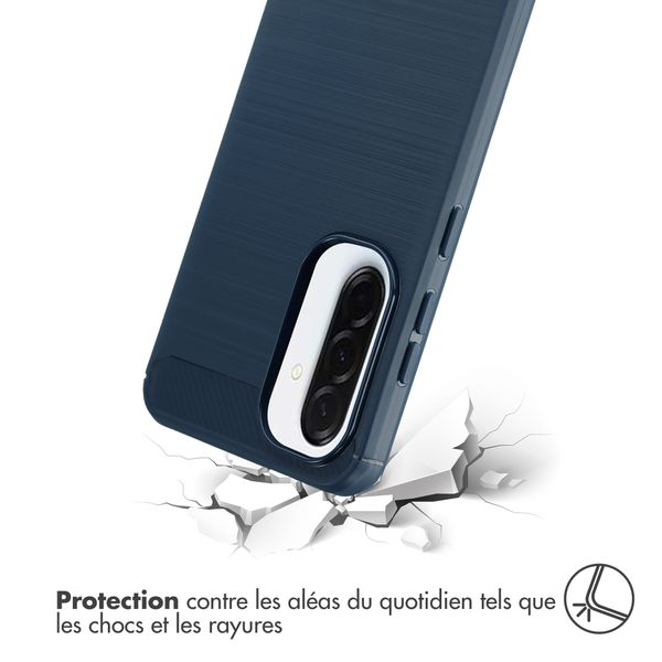imoshion Coque Brushed Samsung Galaxy A37 (5G) - Bleu foncé