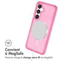 imoshion Coque Pailletée avec MagSafe Samsung Galaxy S25 - Paillettes Rose