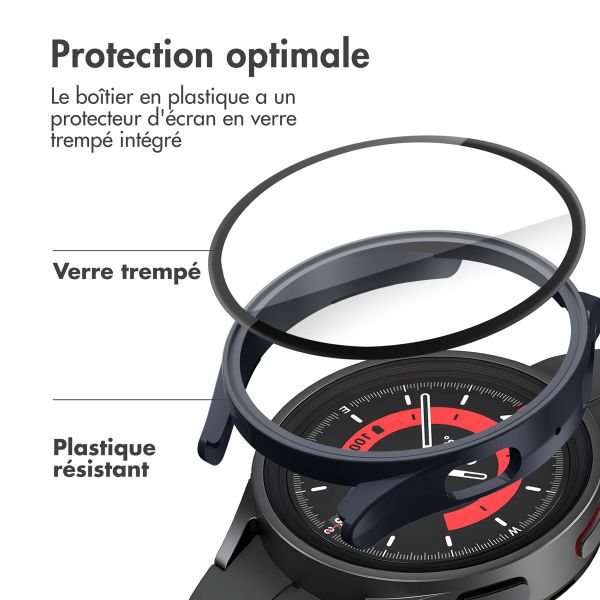 imoshion Coque rigide à couverture complète Samsung Galaxy Watch 5 - 40 mm - Bleu foncé