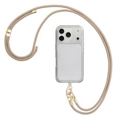 Selencia Cordon universel pour téléphone avec 2 crochets - réglable - Beige