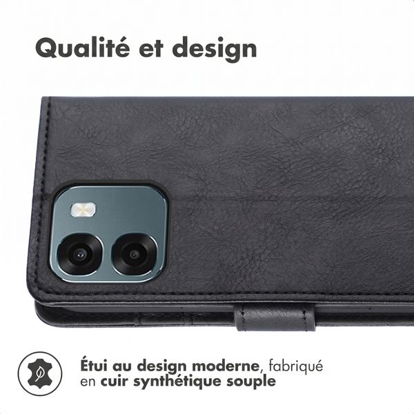imoshion Étui de télephone portefeuille de luxe Oppo A6 (5G) - Noir