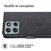 imoshion Étui de télephone portefeuille de luxe Motorola Moto G86 Power - Noir